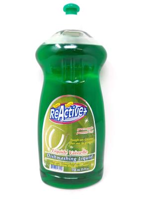 A1150 : Reactive A1150 : Produits ménagers - Produits nettoyants - Liq. Vaiselle (vert) Pomme REACTIVE, liq. VAISELLE (VERT) POMME, 12 x 750 ml