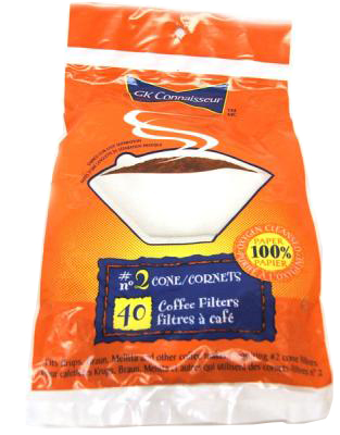 A991 : Connaisseur A991 : Breuvages - Café - Filtre Cafe Cone No 2 CONNAISSEUR,FILTRE CAFE CONE NO 2,24X40UN