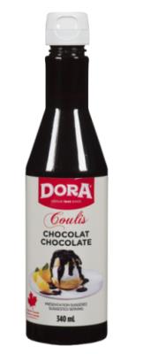 C878 : Dora C878 : Confiseries - Chocolat - Coulis Chocolat DORA,COULIS chocolat, 12 x 340 ML