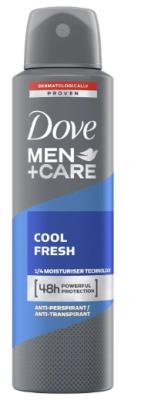 CA2090-1 : Dove CA2090-1 : Hygiène et santé - Déodorisants - Men Care Déo Spray Frais Homme (€) DOVE,MEN CARE déo SPRAY frais homme (€), 6 x 150 ML