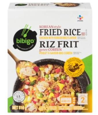 CG0270-OU : Bibigo CG0270-OU : Noix et graines - Riz - Riz Frit Poulet Bbq Coréen BIBIGO, RIZ FRIT poulet bbq coréen, 9 x 510g