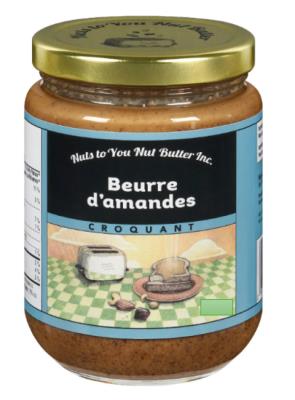 CG2175 : Nuts to you CG2175 : Déjeuner et collations - Tartinades - Beurre D'amandes Croquant NUTS TO YOU, BEURRE D'AMANDES croquant, 10kg