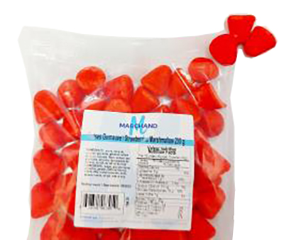 CG5023 : Marchand CG5023 : Confiseries - Bonbons - Fraises Guimauve MARCHAND , FRAISES GUIMAUVE , 24 x 200g