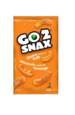 CG7224-OU : Go 2 snax CG7224-OU : Déjeuner et collations - Biscuits - Batonnets Fromage GO 2 SNAX,BATONNETS FROMAGE, 12 x 150g