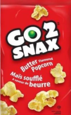 CG7333-OU : Go 2 snax CG7333-OU : Déjeuner et collations - Biscuits - Pop Corn Beurre GO 2 SNAX,POP CORN beurre ,12 x 130g