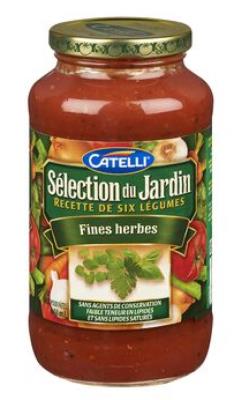 CH0015 : Catteli sel.jardin CH0015 : Condiments - Sauces - Sauce Fines Herbes CATTELI SEL.JARDIN, SAUCE fines herbes, 12 x 640 ML