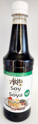 CH229 : Akita CH229 : Huiles et vinaigres - Huile - Sauce Soya (moins Sel) AKITA,SAUCE SOYA (moins sel),12 x 450ML