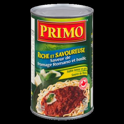 CH271-OU : Primo CH271-OU : Condiments - Sauces - Sauce Pour Pâtes Roma. & Basili. PRIMO, SAUCE pour pâtes ROMA. & BASILI. ,12 x 680ml