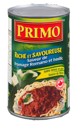 CH271 : Primo CH271 : Condiments - Sauces - Sauce Pour Pâtes Roma. & Basil. PRIMO, SAUCE pour pâtes ROMA. & BASIL., 12 x 680ml