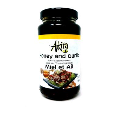 CH286 : Akita CH286 : Condiments - Sauces - Sauce Miel & Ail AKITA,SAUCE MIEL & AIL, 12 x 250 ML(mi decembre 2024)