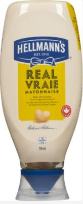 CH65-2 : Hellmann's CH65-2 : Condiments - Mayonnaise - Mayo Regu. Big Sqz HELLMANN'S , MAYO regu. big sqz , 12 x 750 ML