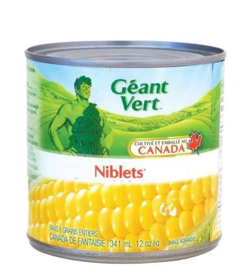 CL45 : Geant vert CL45 : Conserves et bocaux - Légumes - Mais Grain GEANT VERT,MAIS GRAIN ,12 x 341 ML