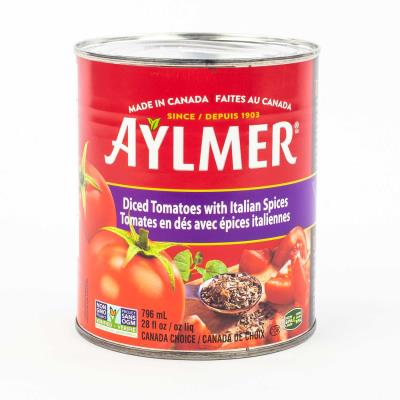 CL498 : Aylmer CL498 : Conserves et bocaux - Légumes - Tomates Des Itali. AYLMER,TOMATES DES ITALI., 24 x 796 ML