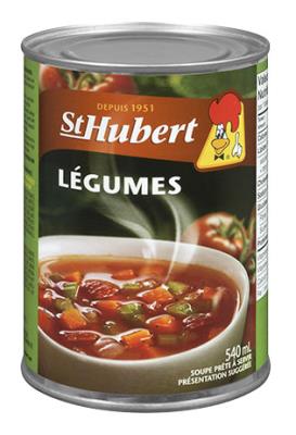 CS0030 : St-hubert CS0030 : Pâtes, riz et nouilles - Soupes - Soupe Legume ST-HUBERT,SOUPE LEGUME, 24 x 540 ML