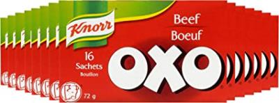 CS496 : Knorr oxo CS496 : Conserves et bocaux - Soupes - Boeuf ( 16 Sachets) KNORR OXO, boeuf ( 16 sachets), 14 x 72G