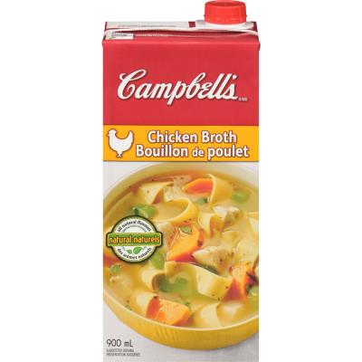 CS989-OU : Campbell's CS989-OU : Conserves et bocaux - Soupes - Bouillon Poulet CAMPBELL'S, BOUILLON poulet, 12 x 900 ML