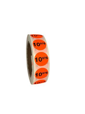 PR1097 : Rouleaux de prix PR1097 : Accessoires & fournitures - Autocollants à rabais - 10.97$ Fluo ROULEAUX DE PRIX, 10.97$ FLUO , 1000/rlx